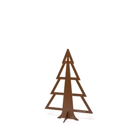 Sapin de noël en métal - taille m - mars sablé