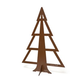 Sapin de noël en métal - taille l - mars sablé