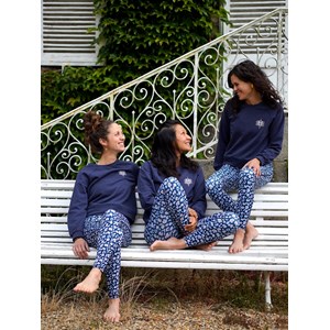 Sweat yoga héron bleu marine L