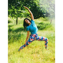 Legging yoga colibri court imprimé jaïpur fiesta (<1,70m)