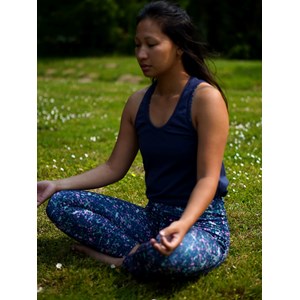 Débardeur yoga sibia bleu marine L