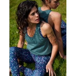 Débardeur yoga sibia vert forêt L