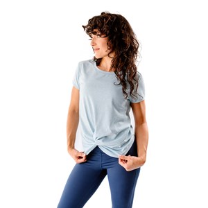 T-shirt yoga toucan bleu ciel L