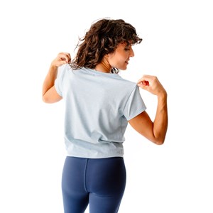 T-shirt yoga toucan bleu ciel L