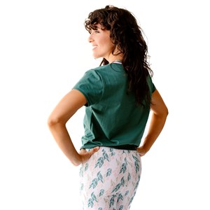 T-shirt yoga toucan vert sapin L
