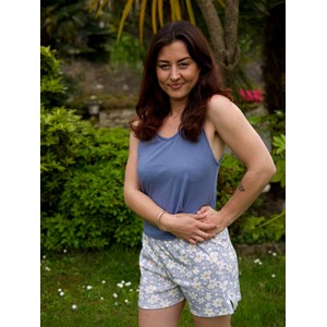 Débardeur pyjama rossignol bleu lavande L