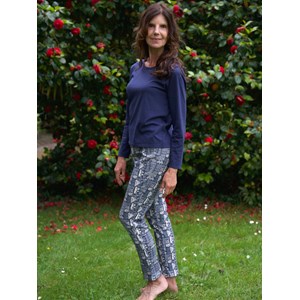 Pantalon pyjama goeland long motif ethnique (>1,70m) M