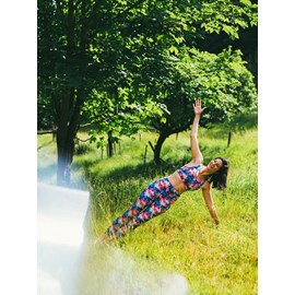 Brassière yoga mésange motif jaïpur fiesta