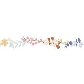 Frise adhésive fleur liv (5 m)