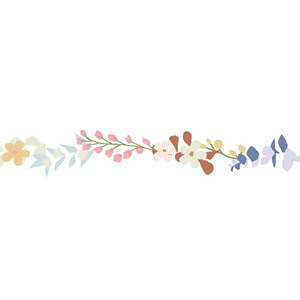 Frise adhésive fleur liv (5 m)