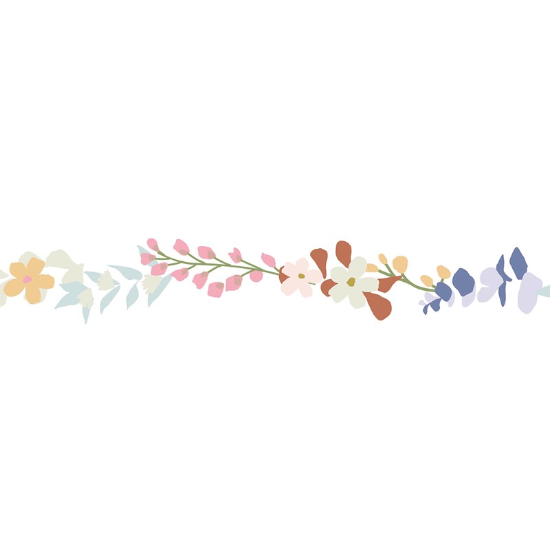 Frise adhésive fleur liv (5 m)