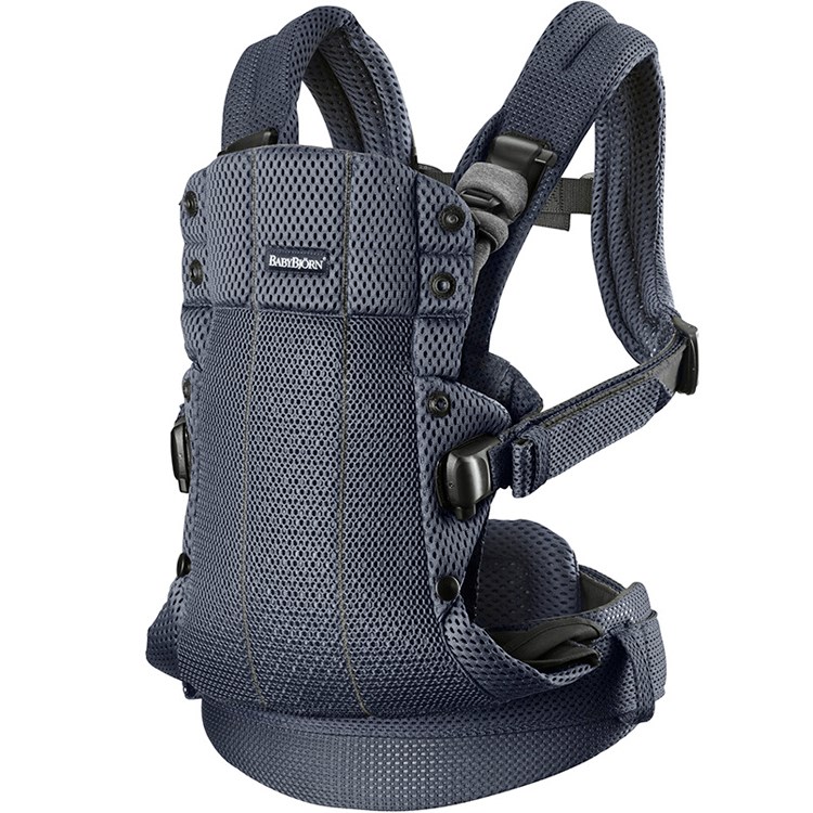 Porte bébé harmony tissu mesh 3d gris anthracite