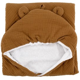 Cape de bain boubou caramel (75 x 75 cm)