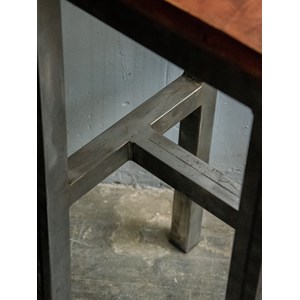 Paire de tabourets de bar en métal n°17