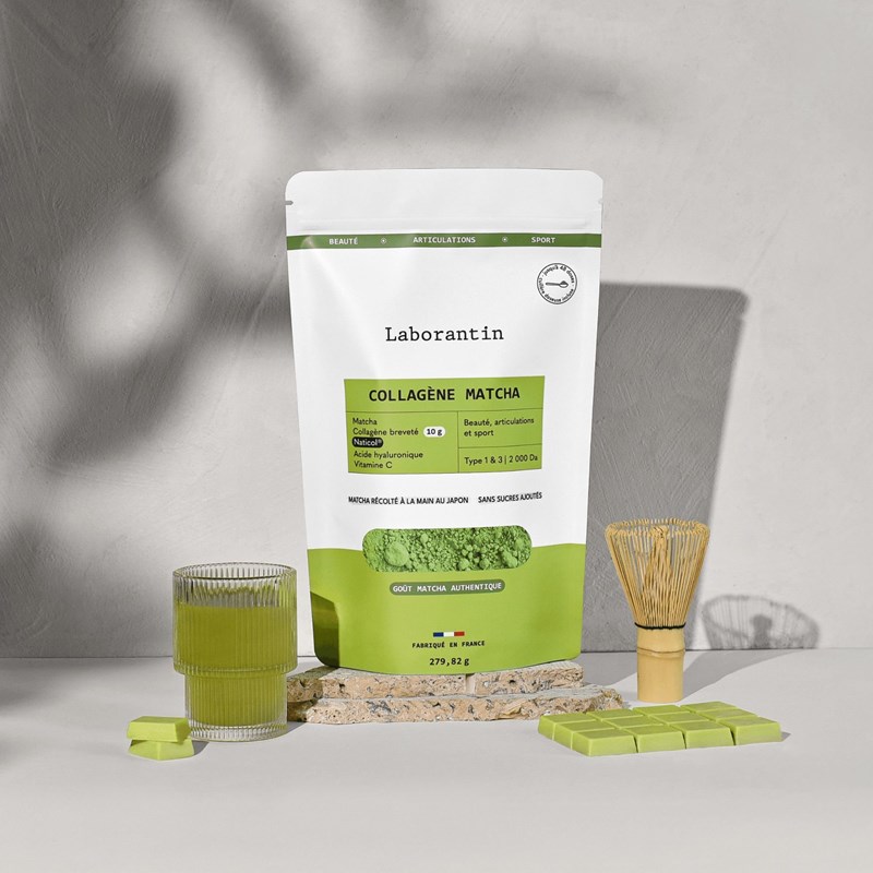 Laborantin - Collagène matcha - 24 à 48 doses