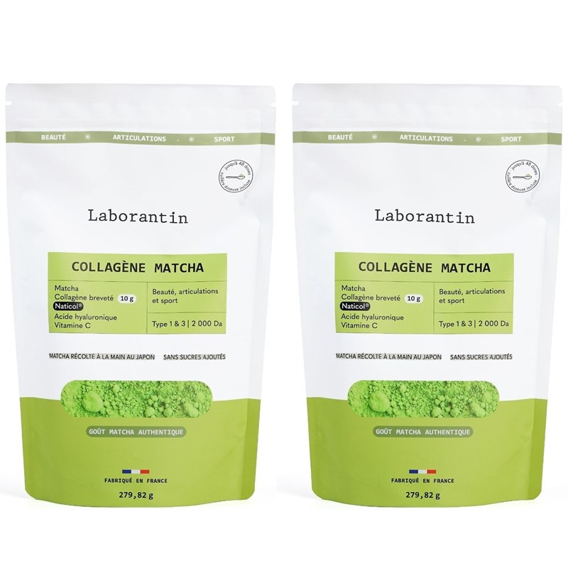 Laborantin - Collagène matcha - 48 à 96 doses