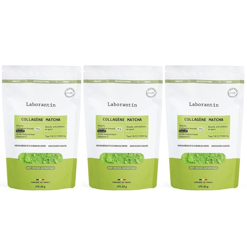 Laborantin - Collagène matcha - 96 à 192 doses