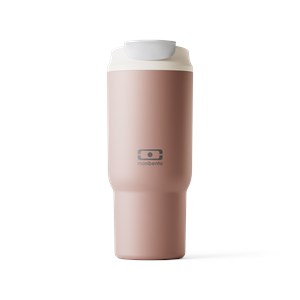 Mug isotherme avec paille 600ml rose