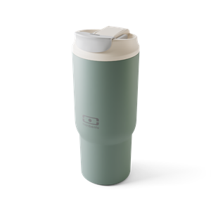 Mug isotherme avec paille 600ml vert