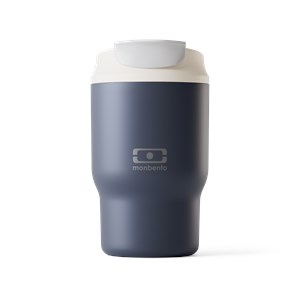 Mug isotherme avec paille 360ml bleu