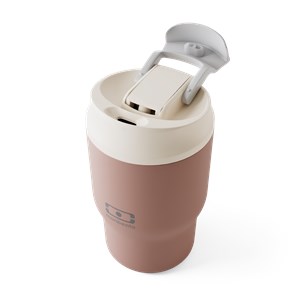 Mug isotherme avec paille 360ml rose