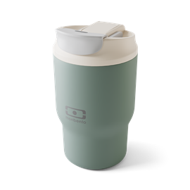 Mug isotherme avec paille 360ml vert
