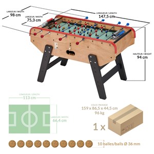 Babyfoot luxe bistrot monnayeur