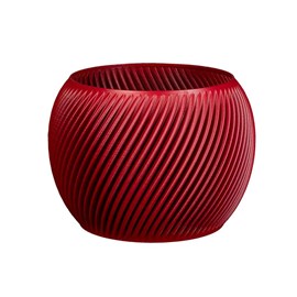 Cache-pot design spirilus rouge