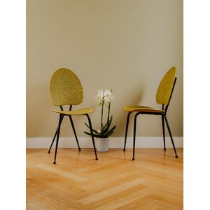 Alma, la paire de chaises en skaï n°902