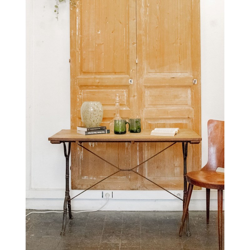 Debongout - Table à manger bistro en bois n°36