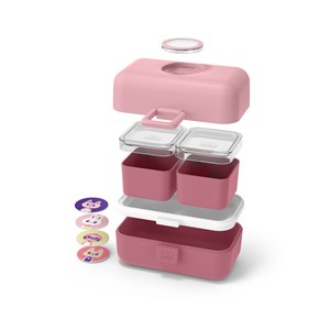 Bento compartimenté enfant 800ml rose