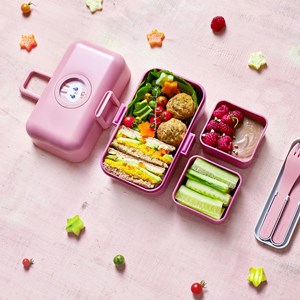 Bento compartimenté enfant 800ml rose