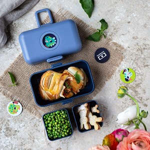 Bento compartimenté enfant 800ml bleu