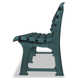 Banc de jardin meuble de patio d'extérieur 145.5 x 49 x 74 cm