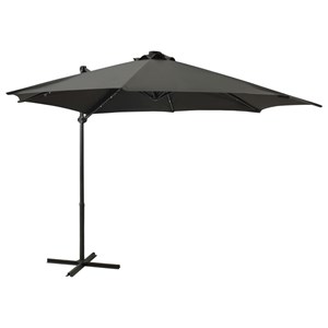 Parasol meuble de jardin déporté avec mât 300 x 300 x 238 cm