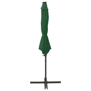 Parasol meuble de jardin déporté avec mât 300 x 300 x 255 cm