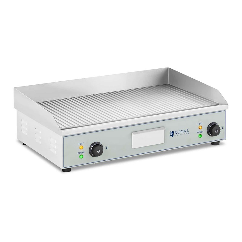 Helloshop26 - Plancha électrique professionnelle pro de table rainurée 73.5 x 51 x 23 cm