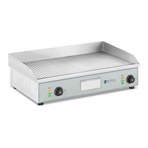 Plancha électrique professionnelle pro de table rainurée 73.5 x 51 x 23 cm