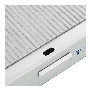 Plancha électrique professionnelle pro de table rainurée 73.5 x 51 x 23 cm