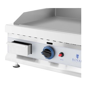 Plancha à gaz naturel en inox grill 60 x 80 x 32 cm argenté