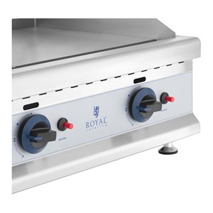 Plancha à gaz naturel en inox grill 60 x 80 x 32 cm argenté