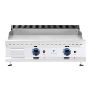 Plancha à gaz naturel en inox grill 60 x 80 x 32 cm argenté