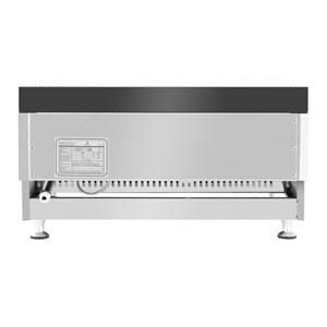 Plancha à gaz en inox grill professionnel 59 x 65 x 32 cm argenté