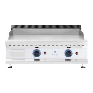 Plancha à gaz en inox grill professionnel 59 x 65 x 32 cm argenté
