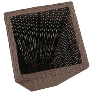 Jardinière lit surélevé plantes fleurs jardin 3 30 x 30 x 80 cm résine marron