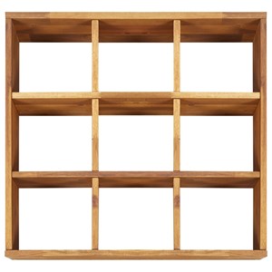 Jardinière lit surélevé plantes fleurs jardin à 60 x 60 x 15 cm bois marron