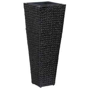 Jardinière lit surélevé plantes fleurs jardin 3 30 x 30 x 80 cm noir