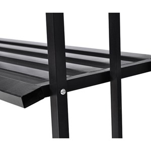 Arche à rosiers gloriette jardin avec banc 114 x 57 x 210 cm métal argentée