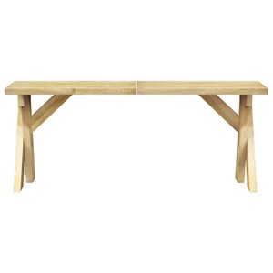 Banc de jardin meuble de patio d'extérieur 110 x 36 x 44 cm bois marron
