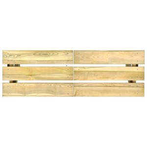 Banc de jardin meuble de patio d'extérieur 110 x 36 x 44 cm bois marron